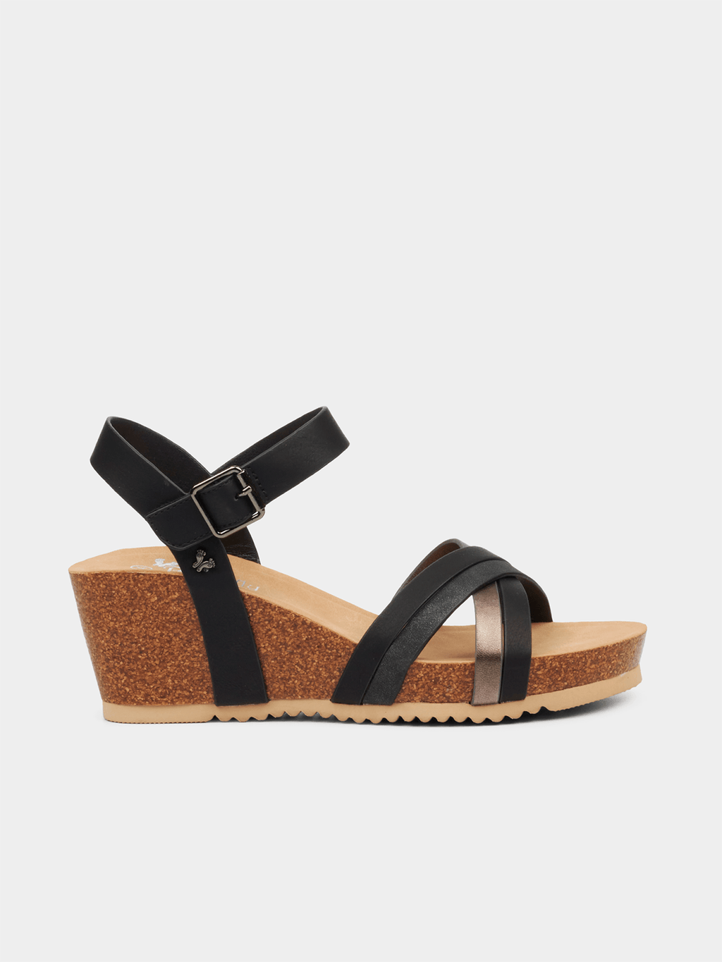 Butterfly Feet - Franky Black Wedge