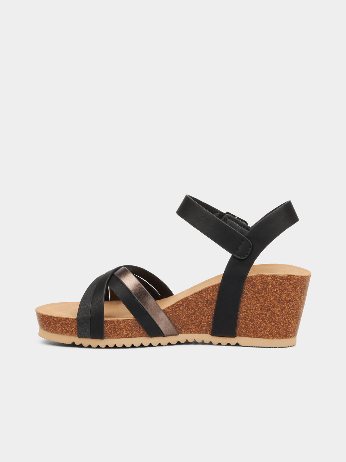 Butterfly Feet - Franky Black Wedge