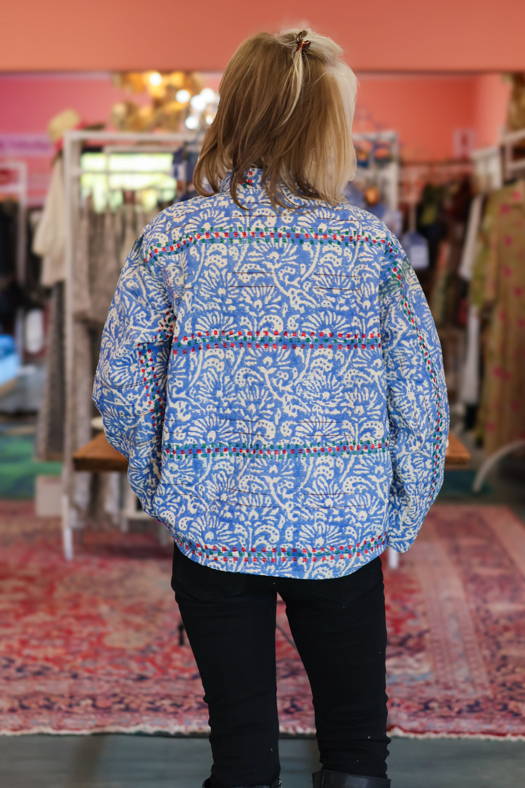Vintage Delft Kantha Jacket | B