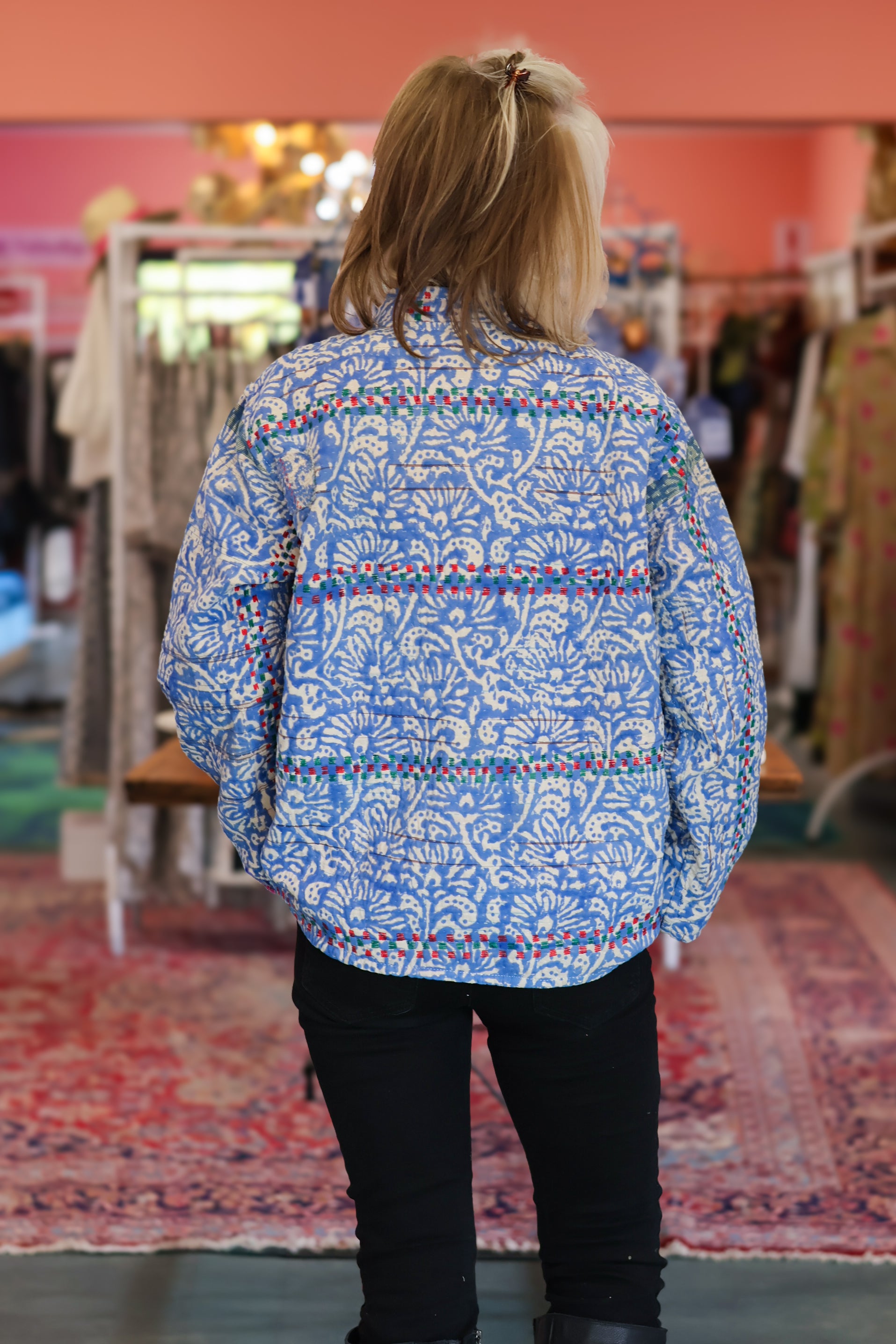 Vintage Delft Kantha Jacket | B