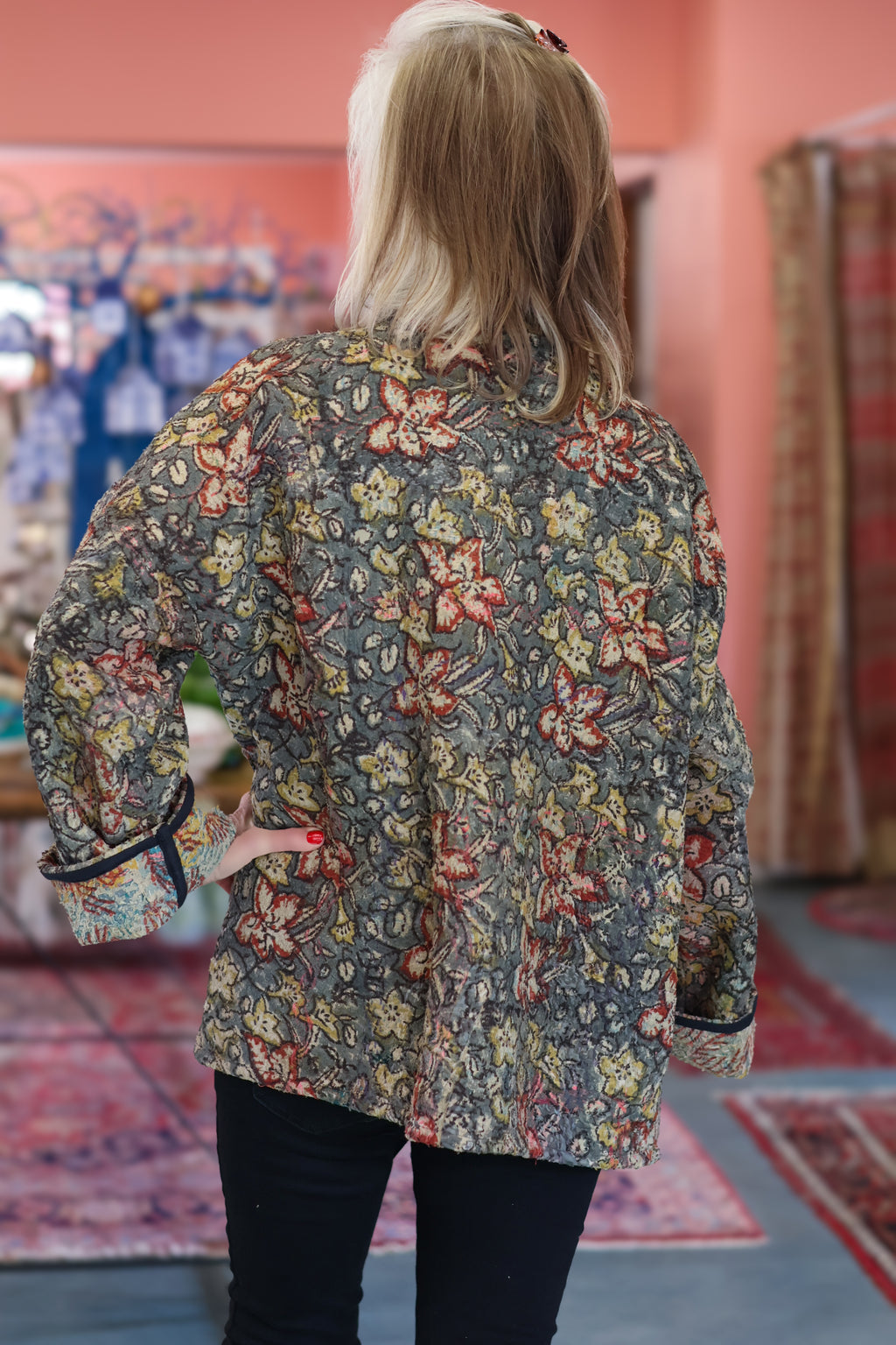 Artist Jacket | Green Floral