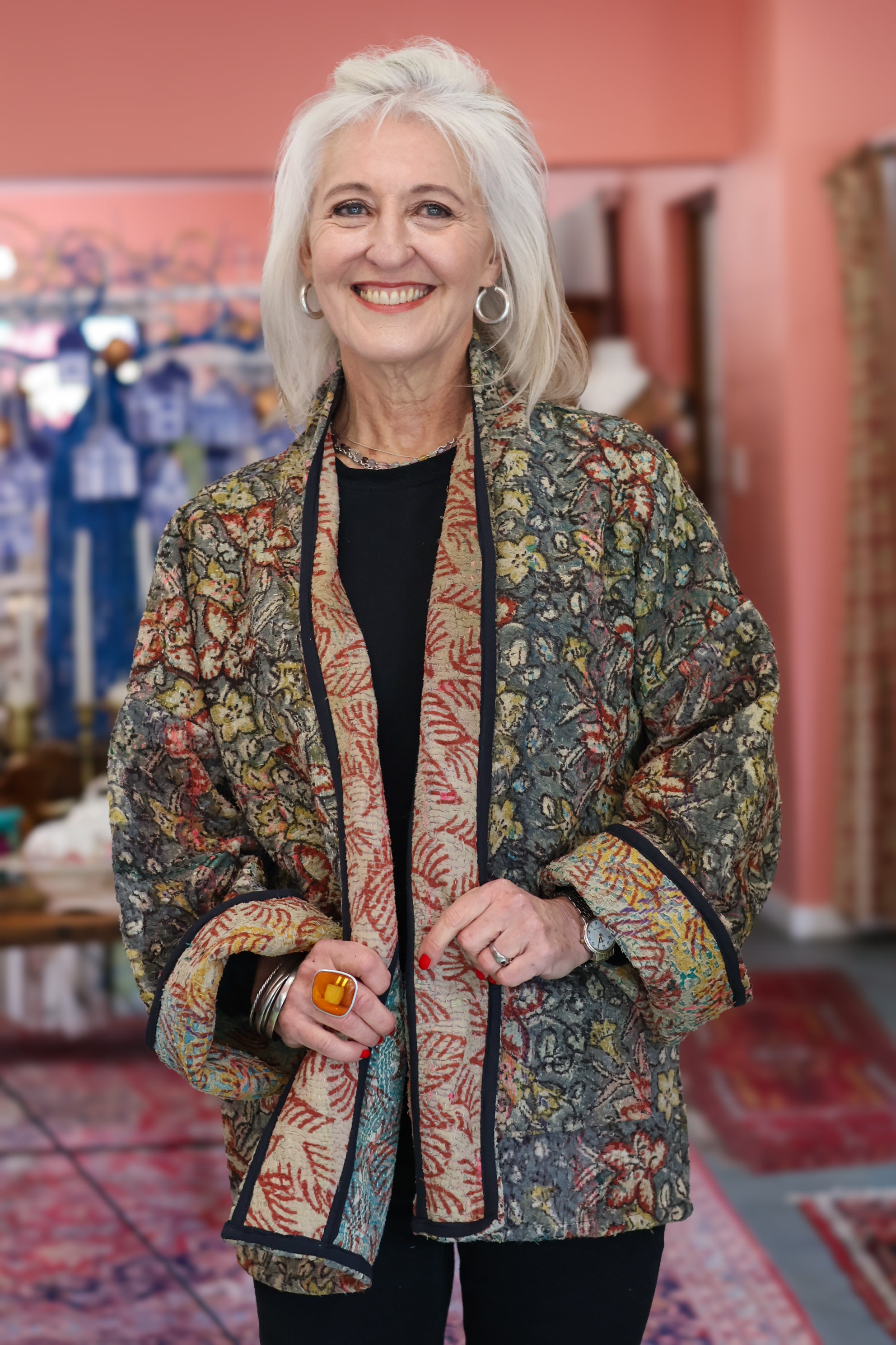 Artist Jacket | Green Floral
