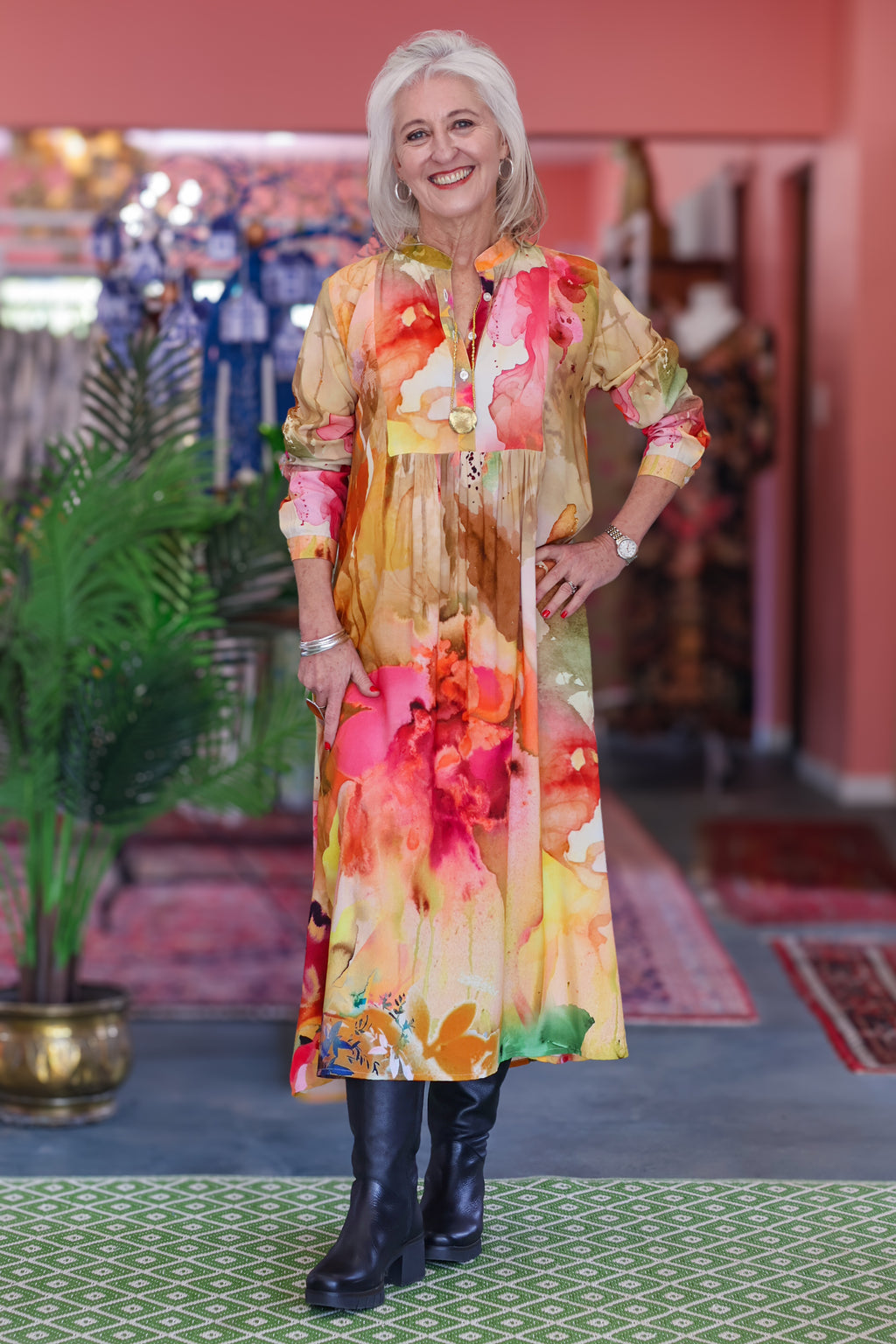 Iconic Amal Dress | Autumn Canvas