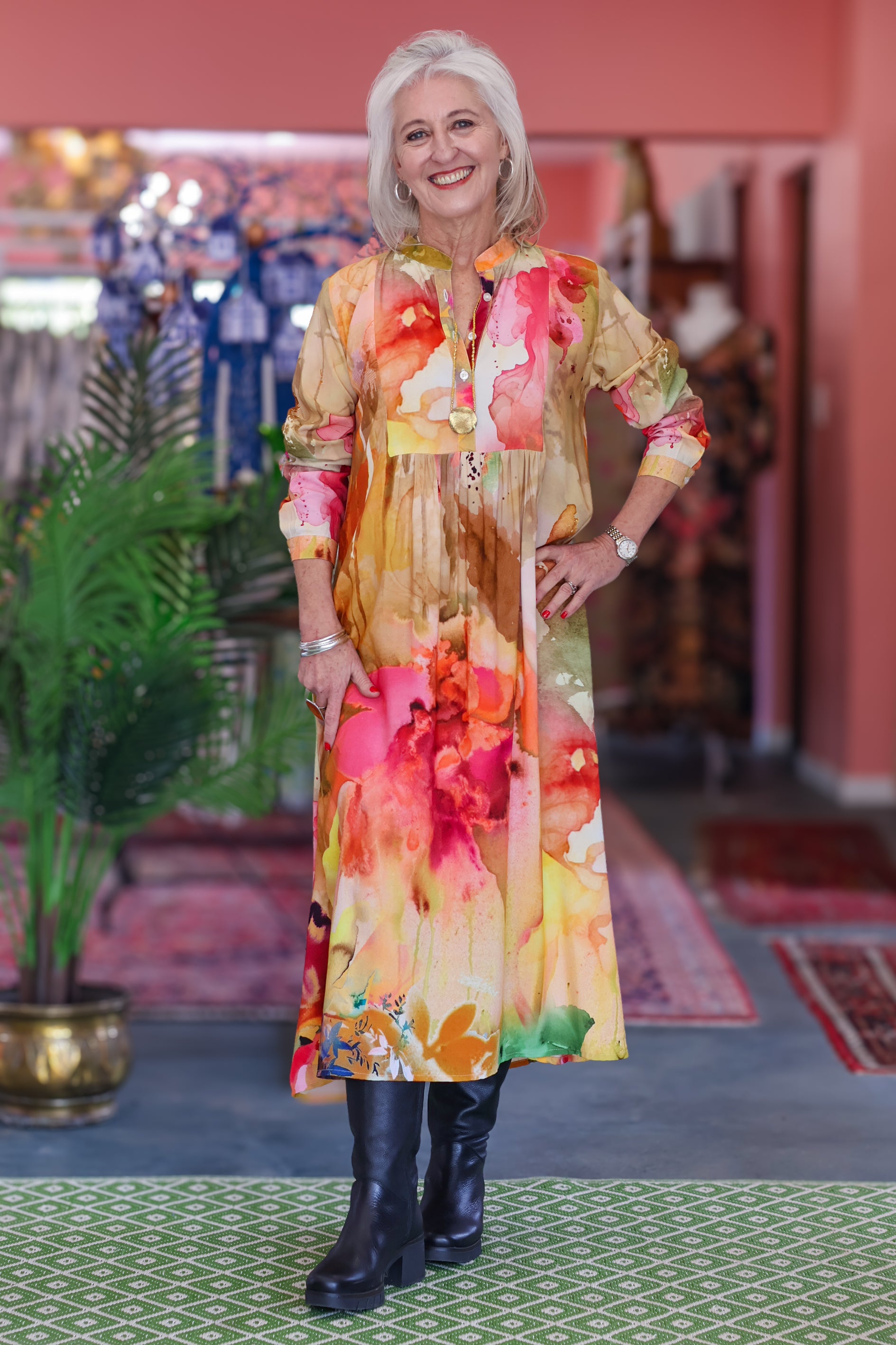 Iconic Amal Dress | Autumn Canvas