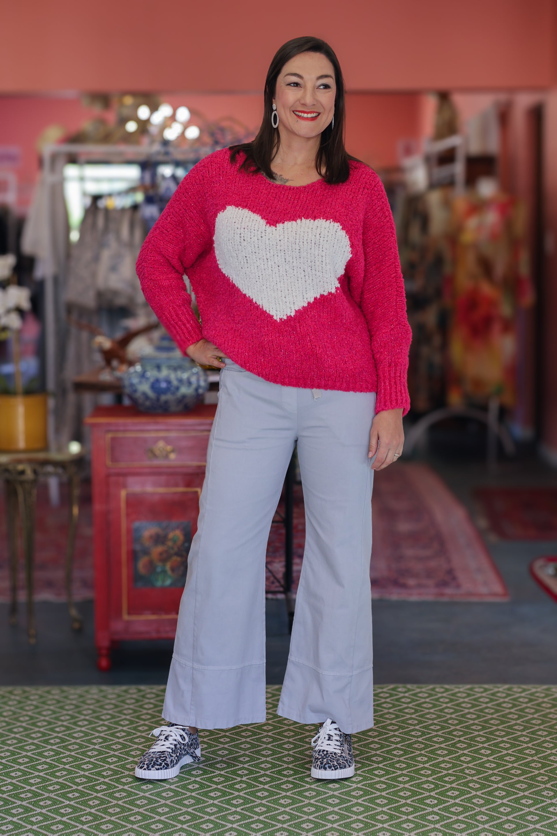 Iconic Classic Grey Wide-leg Pants