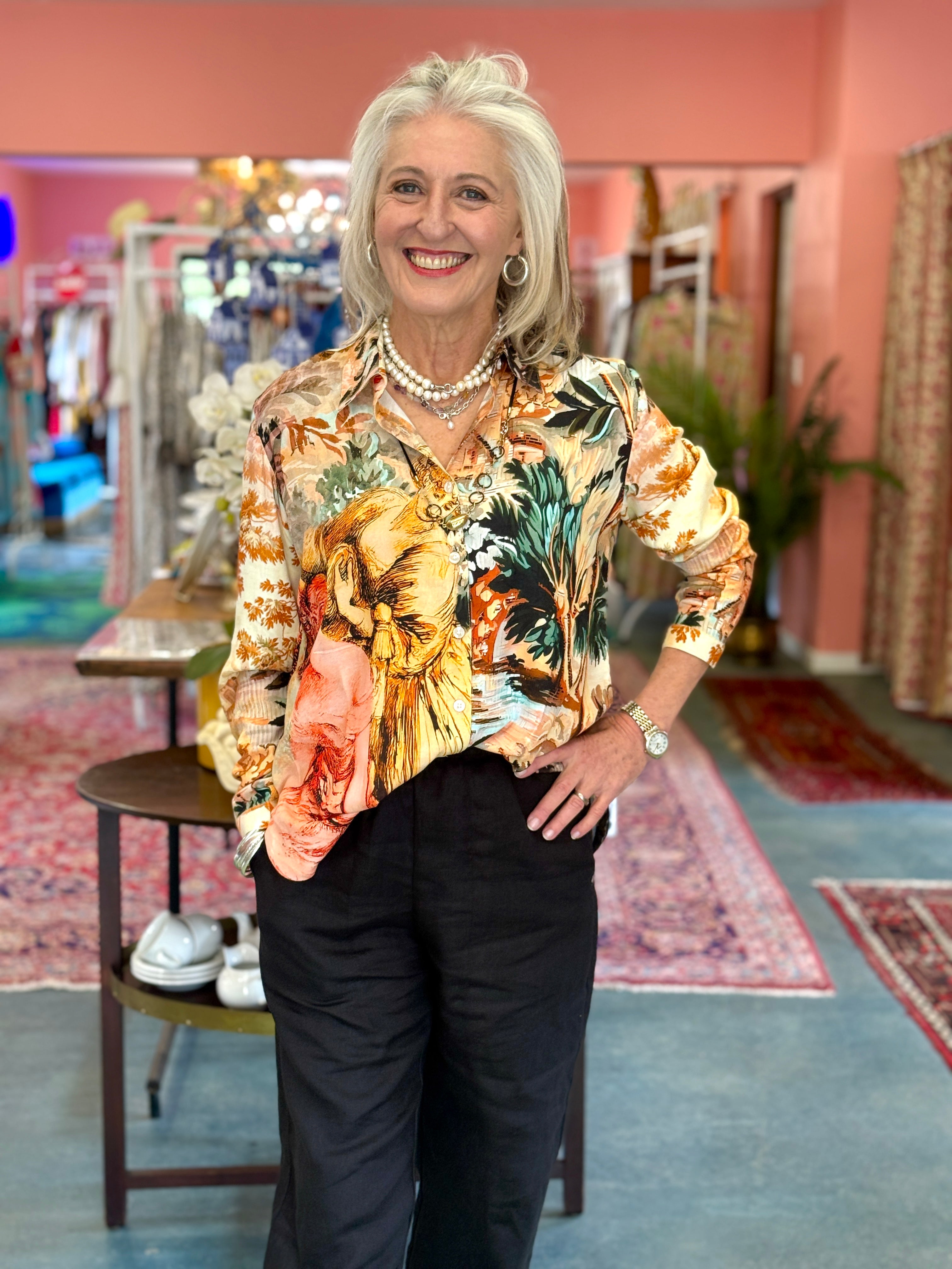 Iconic St Laurent Blouse | Casablanca