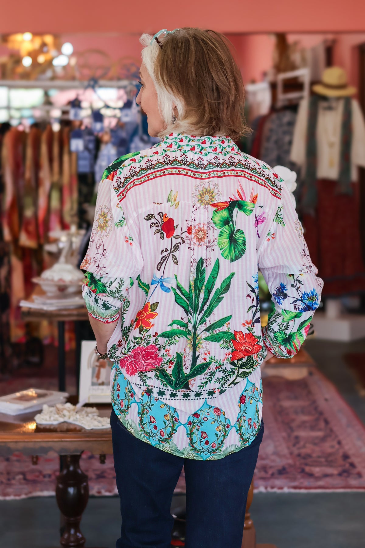 Frock 'n Roll - Pink & White Floral Shirt