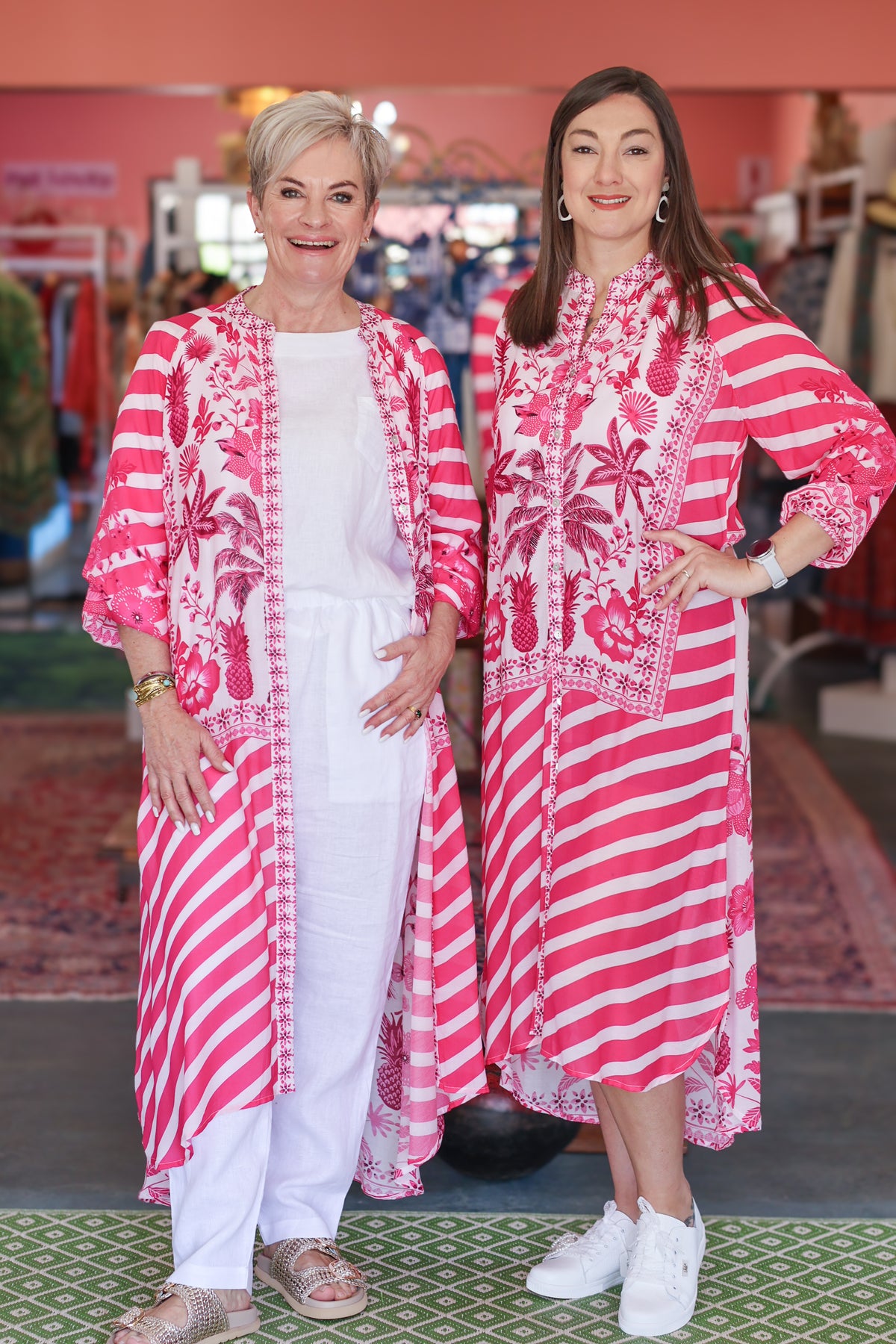 Frock 'n Roll - Pink & White Stripe Dress
