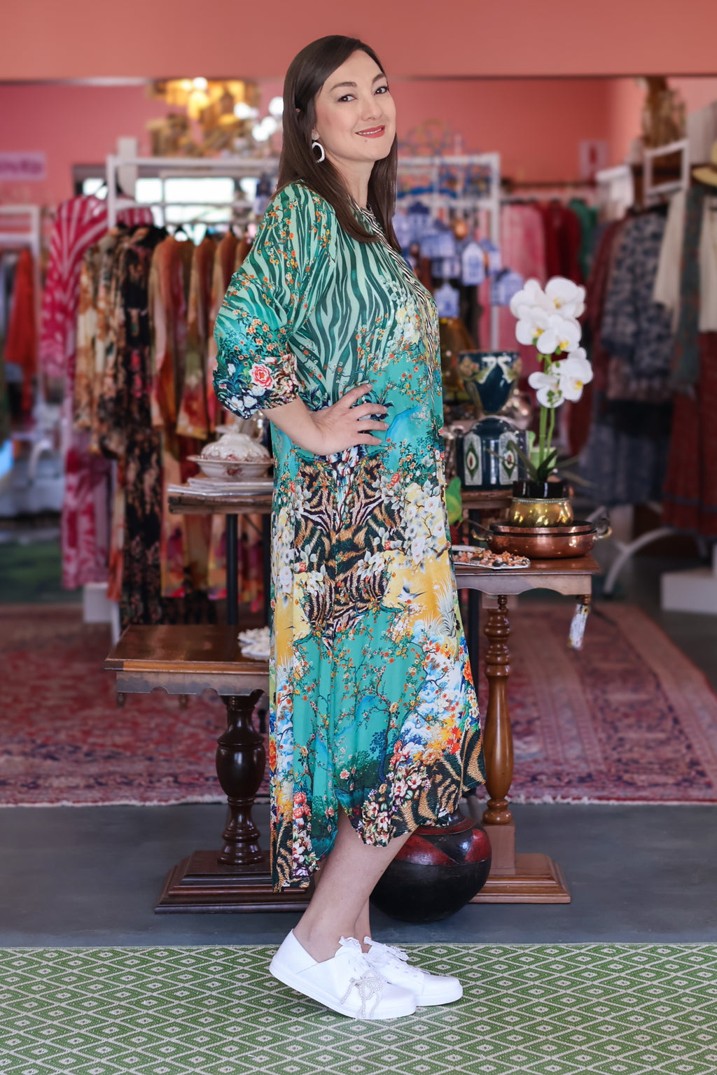 Frock 'n Roll - Green Zebra & Floral Print