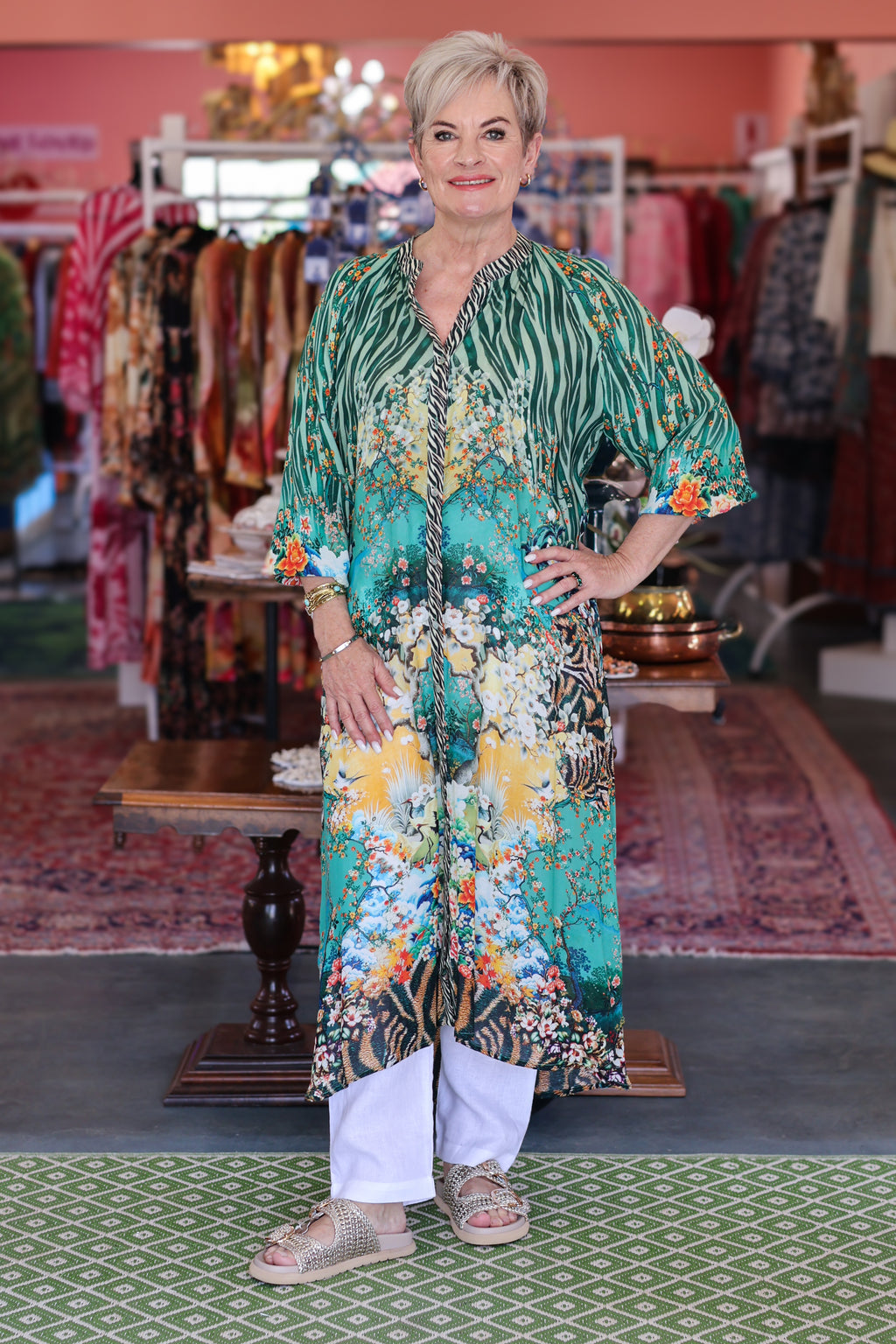 Frock 'n Roll - Green Zebra & Floral Print