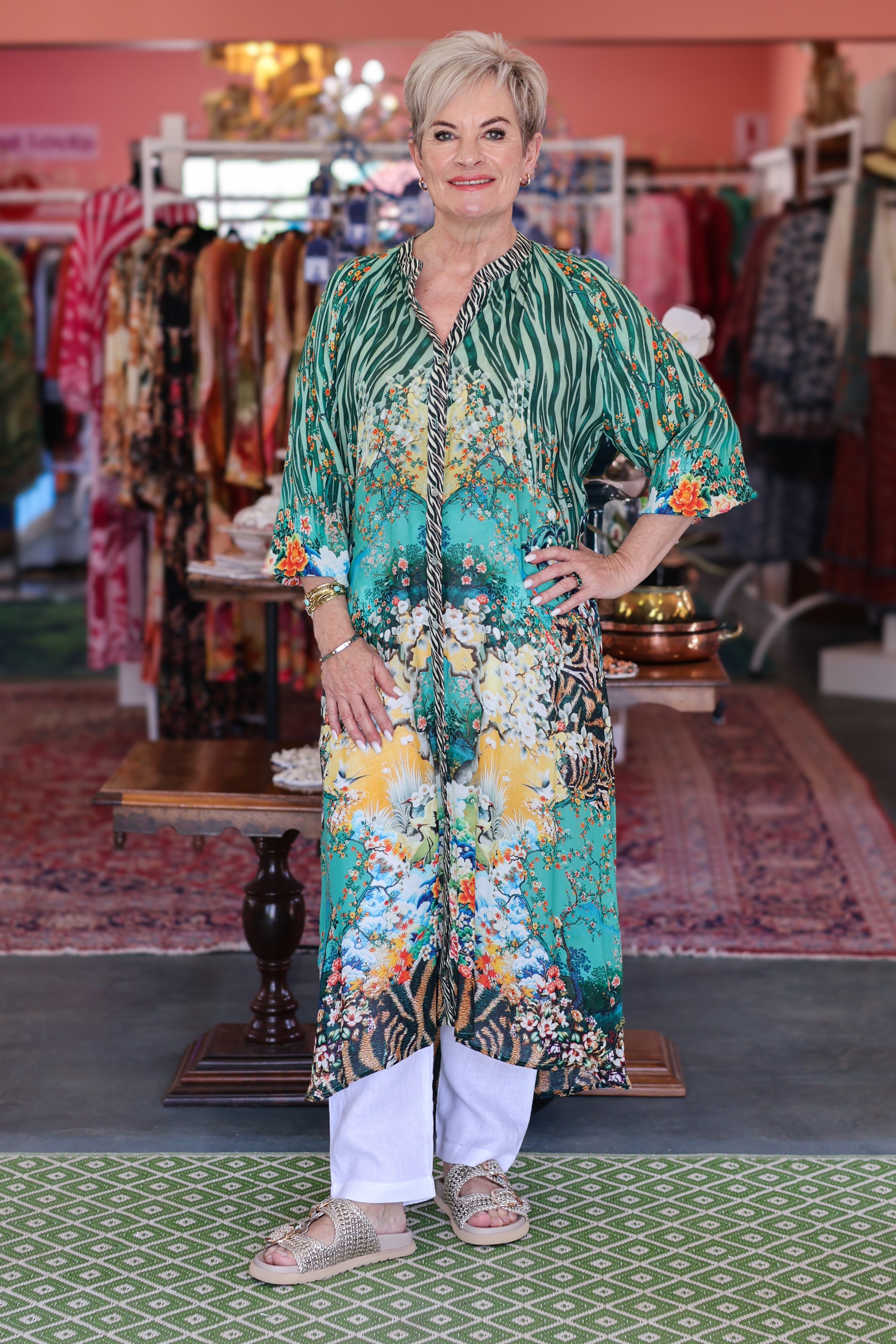 Frock 'n Roll - Green Zebra & Floral Print