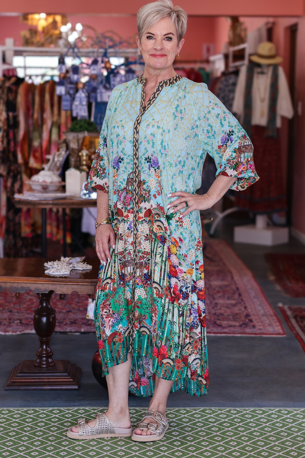 Frock 'n Roll - Blue Floral Dress