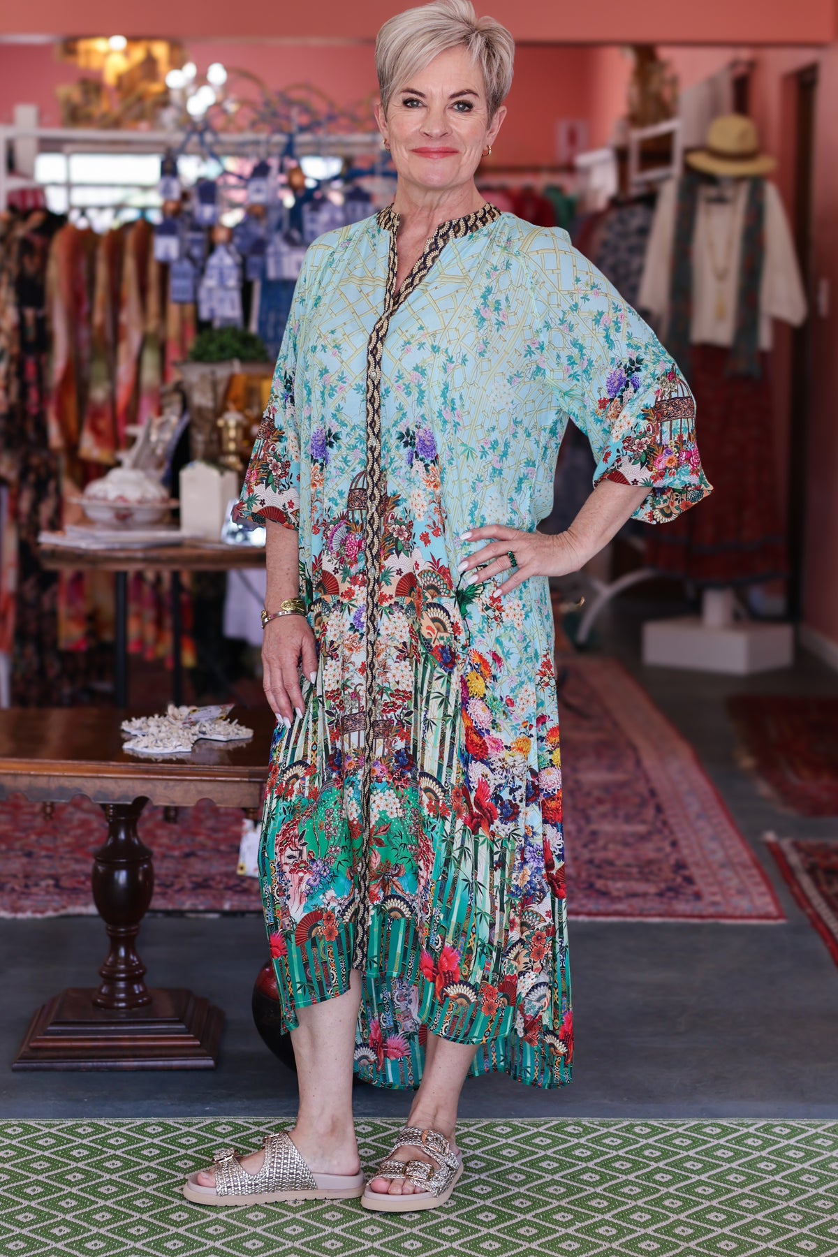 Frock 'n Roll - Blue Floral Dress