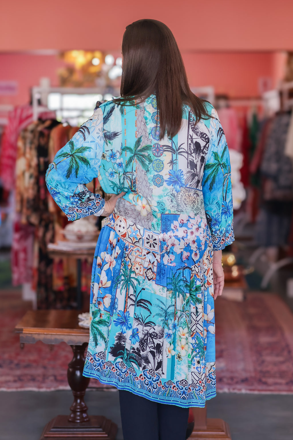Frock 'n Roll - Floral Blue Dress