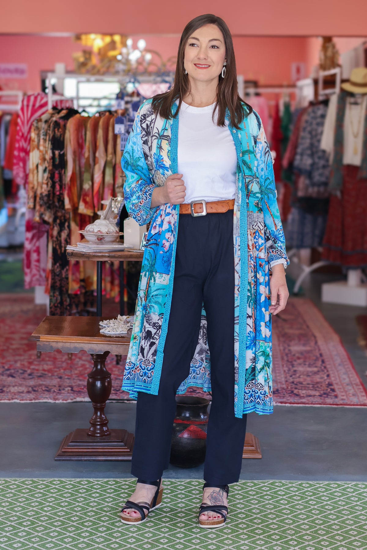 Frock 'n Roll - Floral Blue Dress