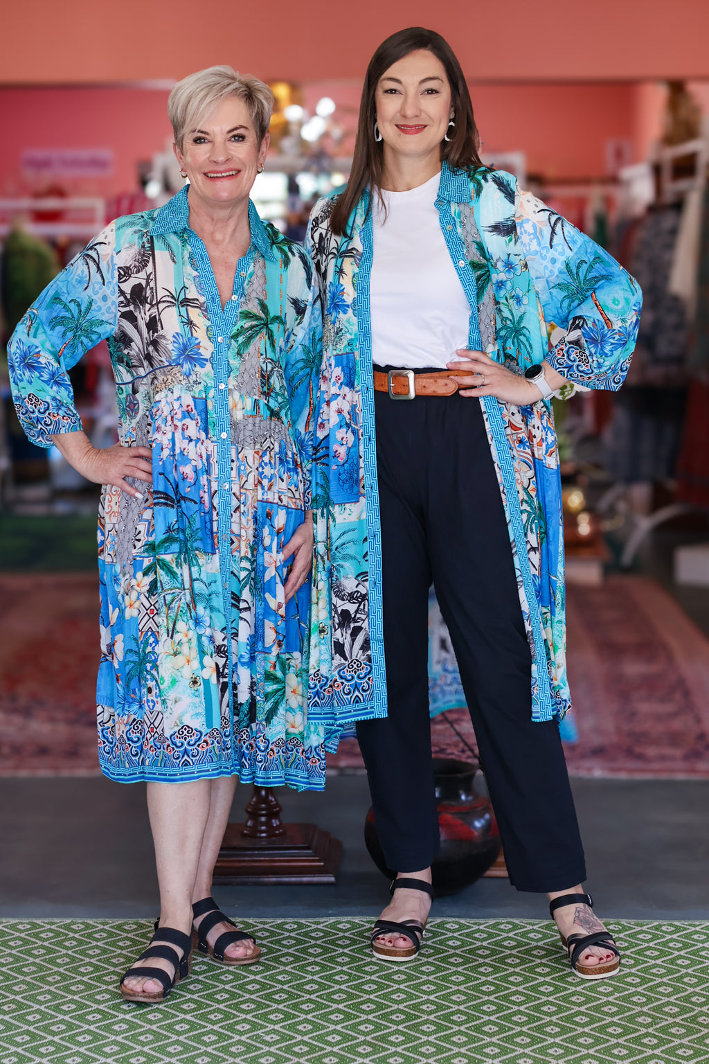 Frock 'n Roll - Floral Blue Dress