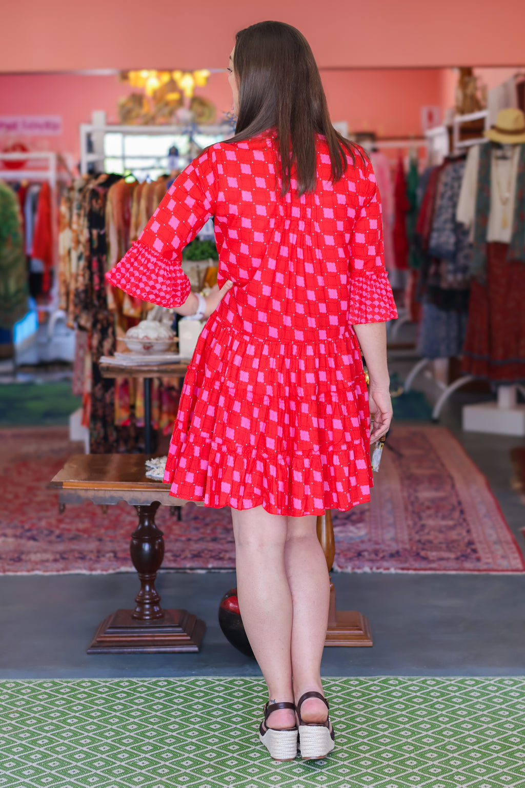 Frock 'n Roll - Red/Pink Boho Dress