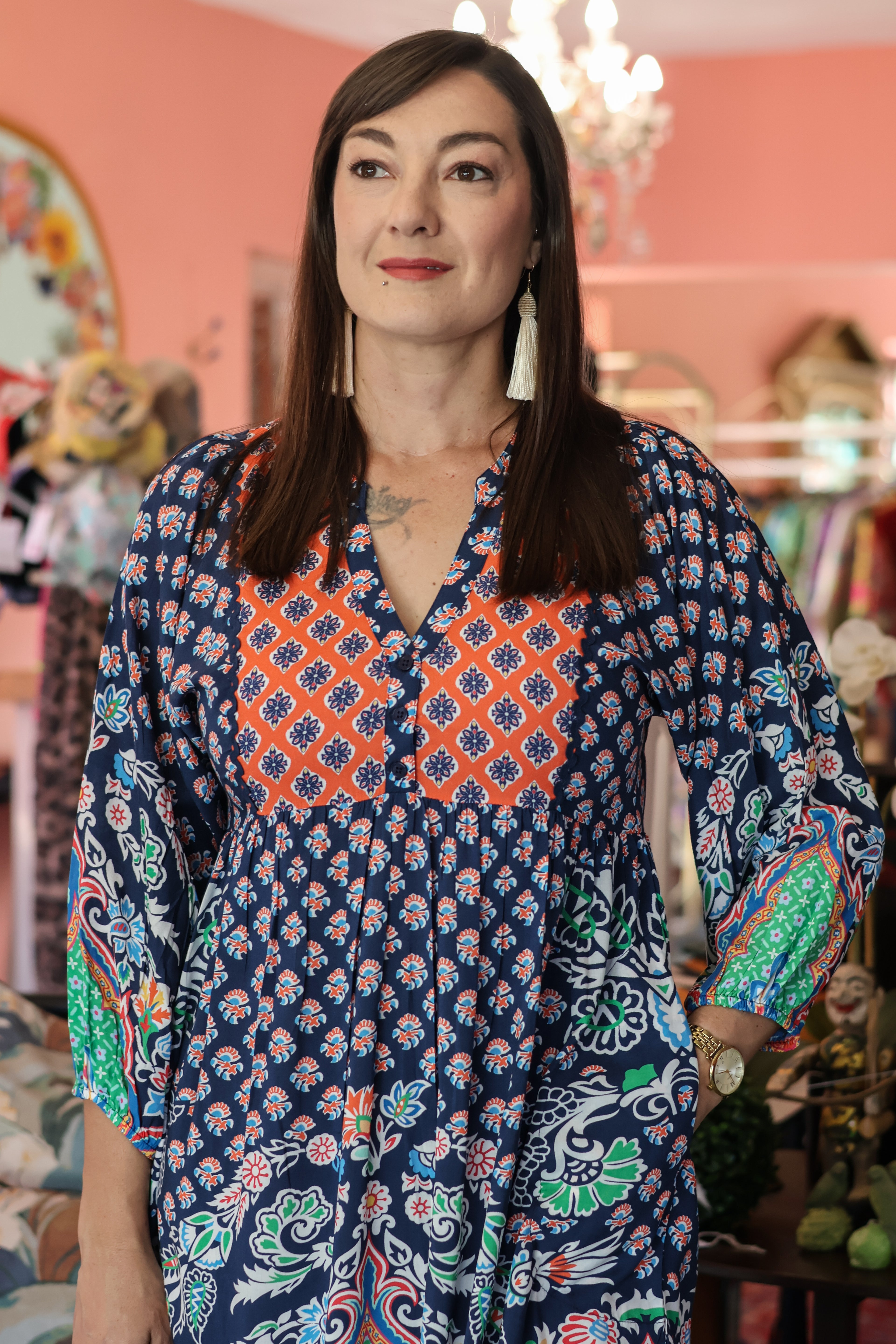 LulaLife | Sarai Dress Navy