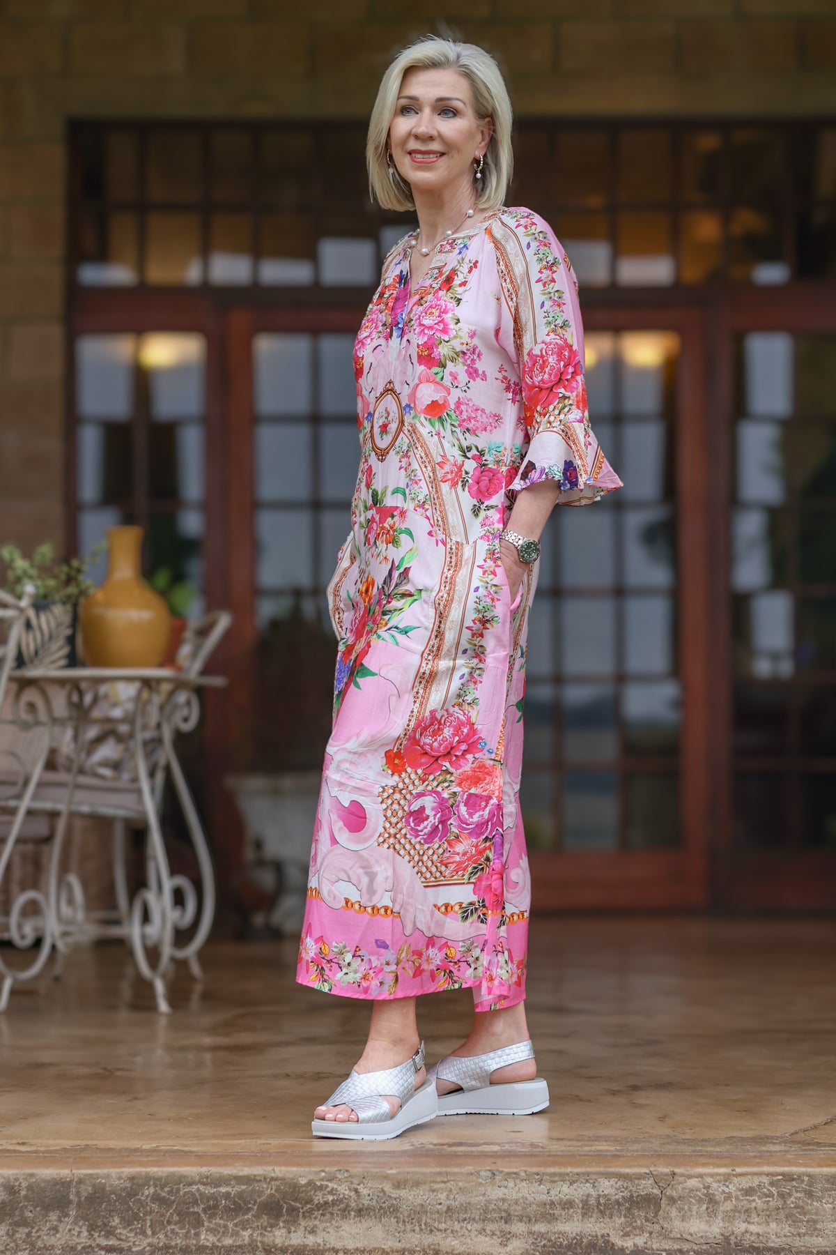 Iconic | Jubilee Dress Pink Garden