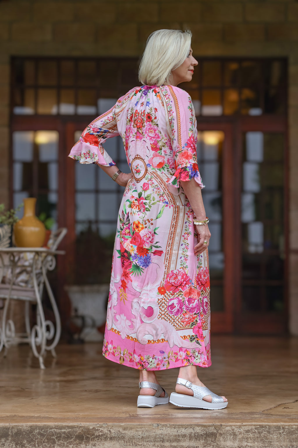 Iconic | Jubilee Dress Pink Garden