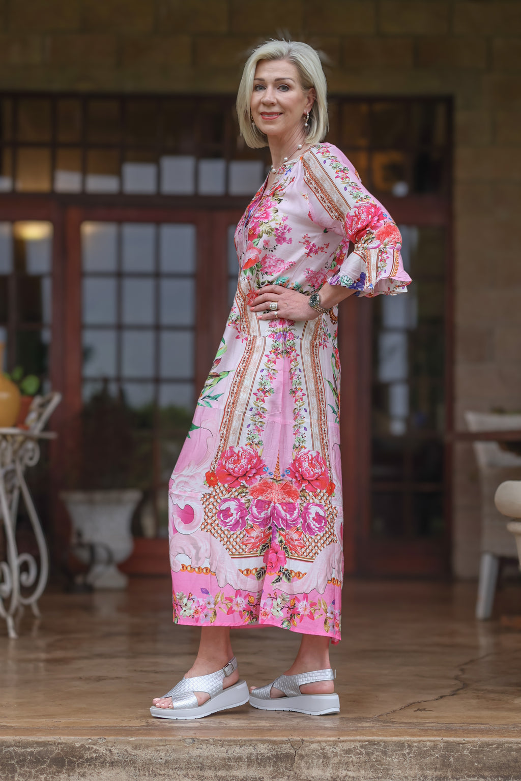 Iconic | Jubilee Dress Pink Garden