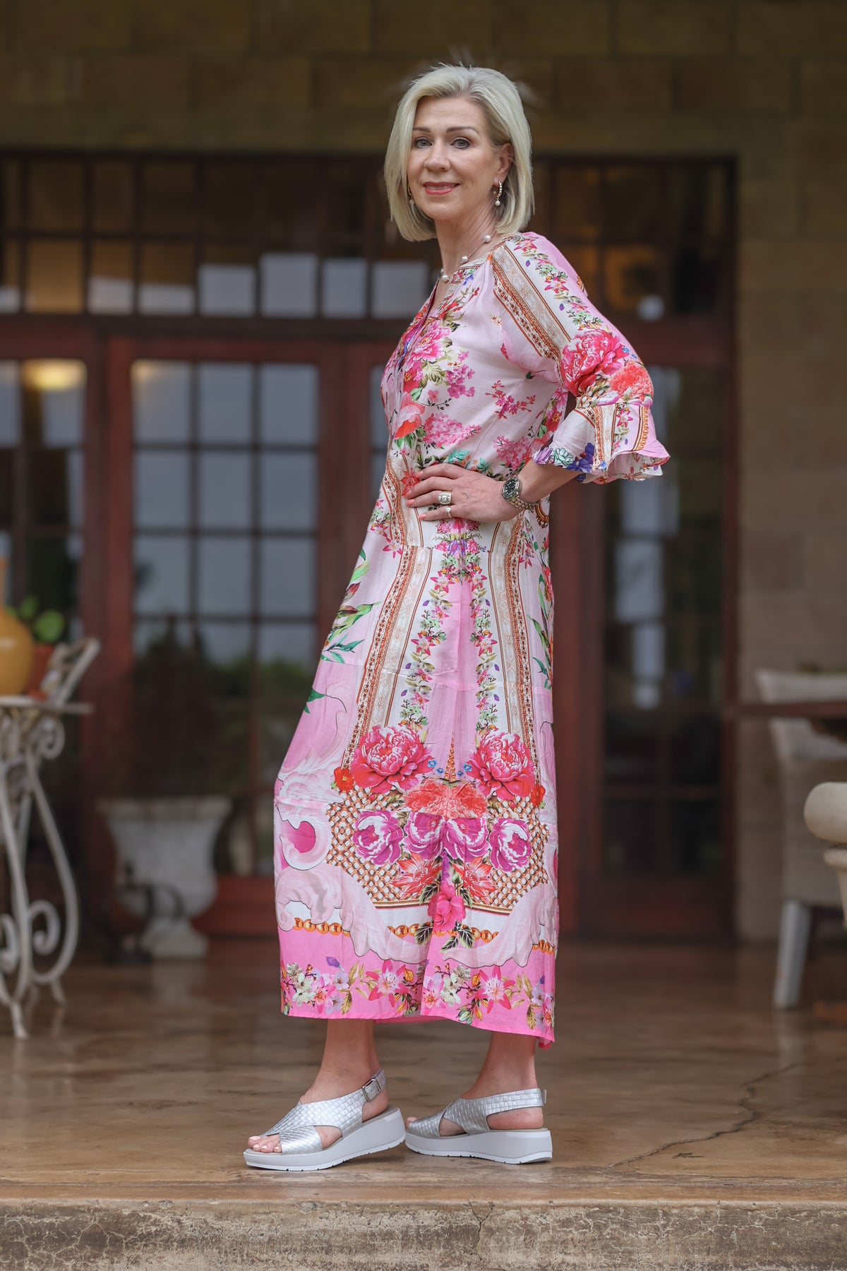 Iconic | Jubilee Dress Pink Garden
