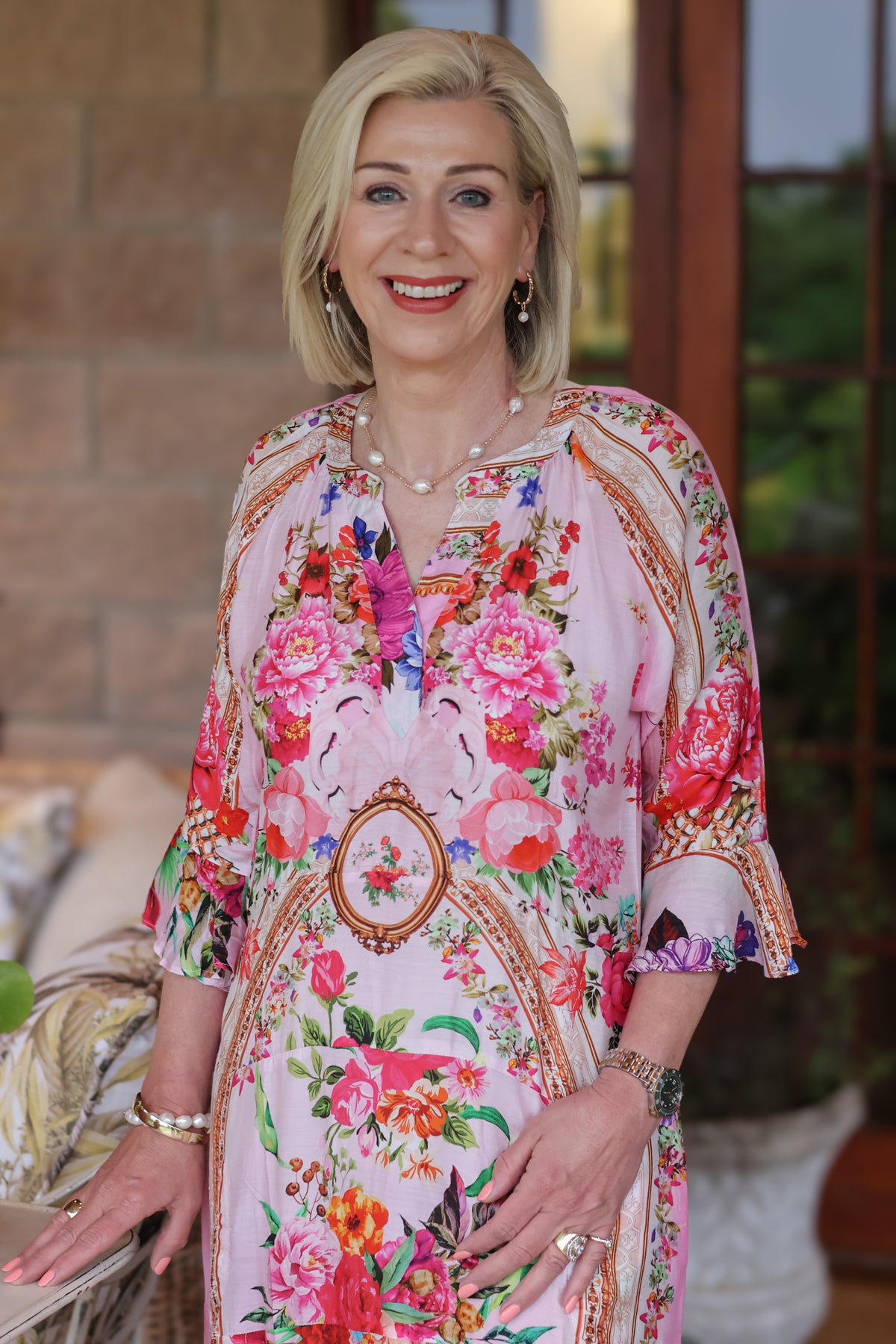 Iconic | Jubilee Dress Pink Garden