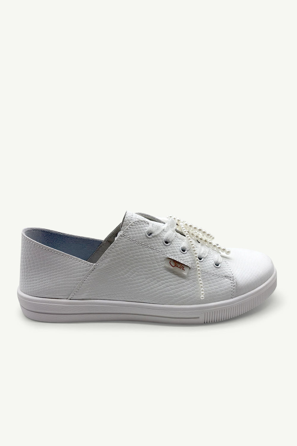 Julz Vicki | White Pebble Sneaker