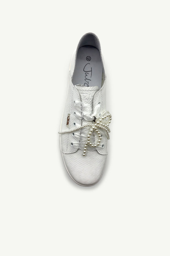 Julz Vicki | White Pebble Sneaker